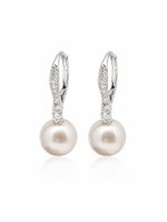 Orecchini Donna in Oro bianco Perla UOM897